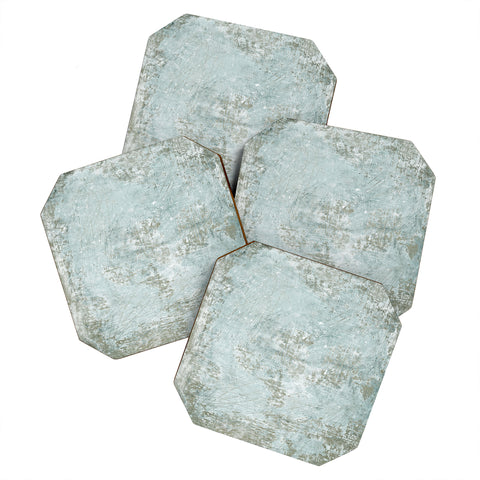 Iris Lehnhardt texture pale green Coaster Set