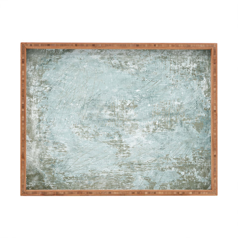Iris Lehnhardt texture pale green Rectangular Tray