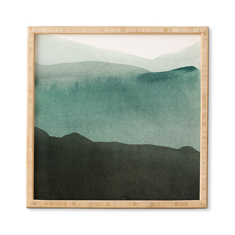 Iris Lehnhardt Valleys deep mountains high Framed Wall Art havenly