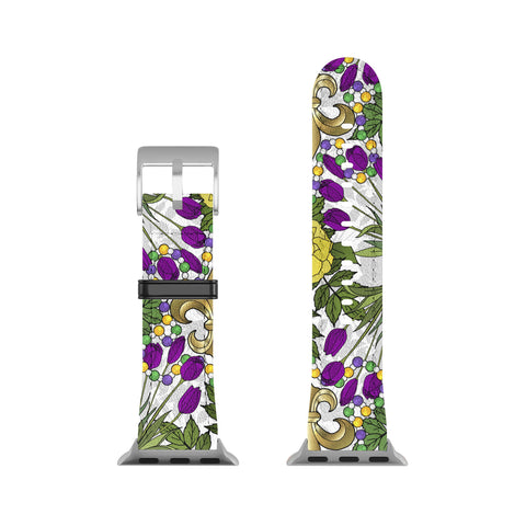 IrishVikingDesigns Mardi Gras I Apple Watch Band
