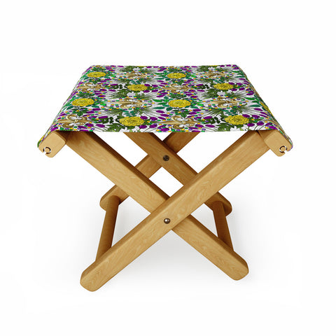 IrishVikingDesigns Mardi Gras I Folding Stool