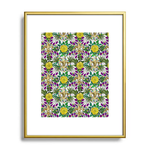 IrishVikingDesigns Mardi Gras I Metal Framed Art Print