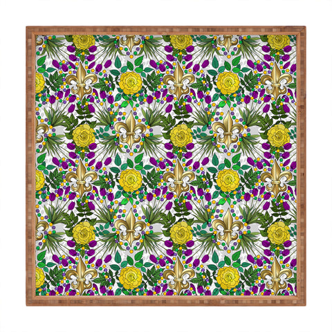 IrishVikingDesigns Mardi Gras I Square Tray