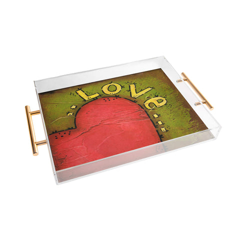 Isa Zapata Amor Acrylic Tray