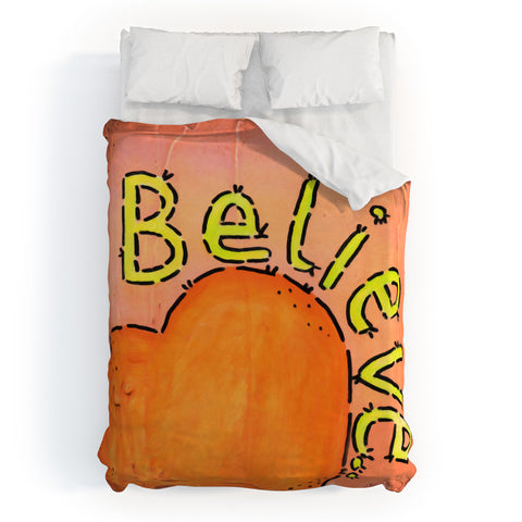 Isa Zapata Believe Duvet Cover