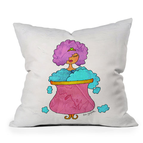 Isa Zapata Burbujas Outdoor Throw Pillow