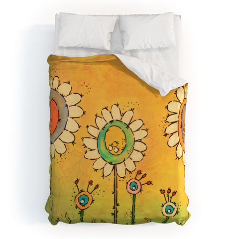 Isa Zapata Dinner At Sunset Duvet Cover