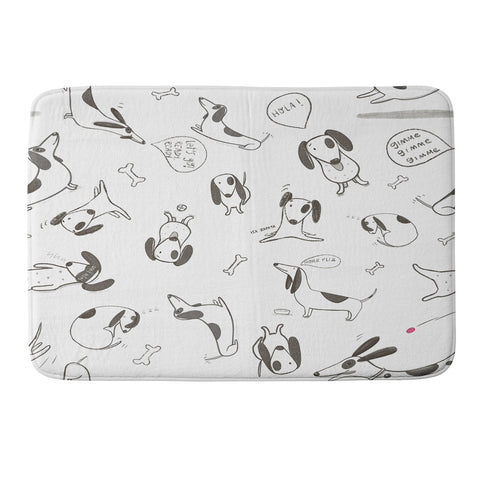 Isa Zapata Doxie Memory Foam Bath Mat