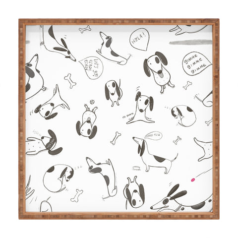 Isa Zapata Doxie Square Tray