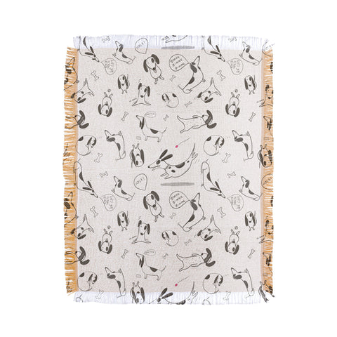 Isa Zapata Doxie Throw Blanket