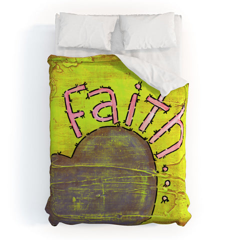 Isa Zapata Faith Duvet Cover