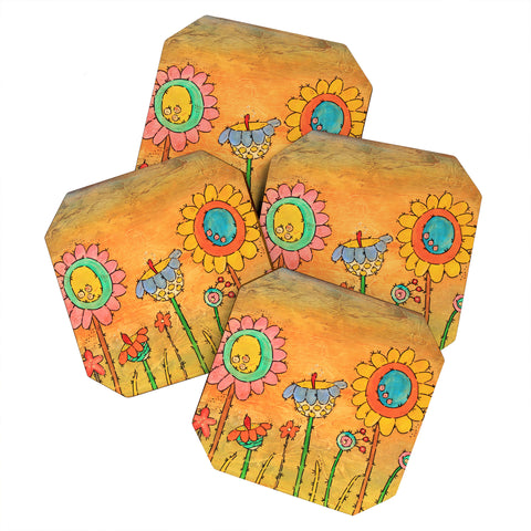 Isa Zapata Festive Garden Coaster Set