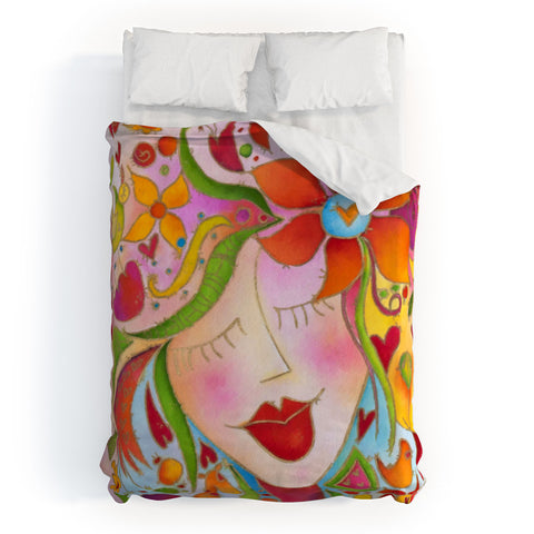 Isa Zapata Free at last Duvet Cover