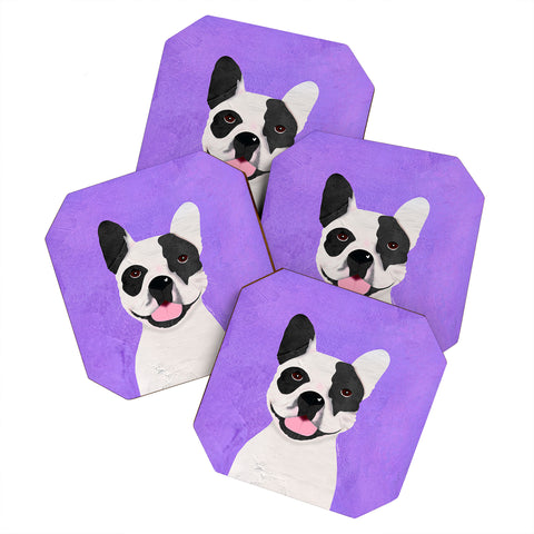 Isa Zapata Frenchie love Coaster Set