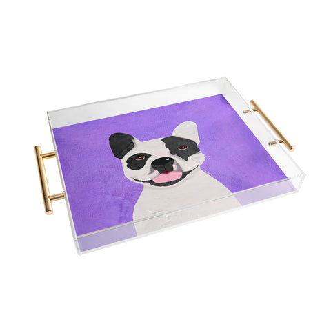 Isa Zapata Frenchie love Acrylic Tray