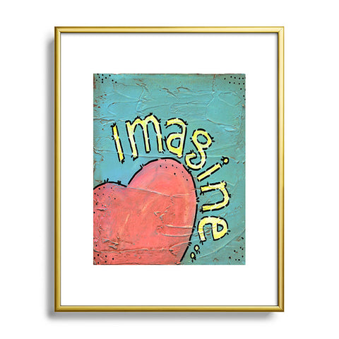 Isa Zapata Lennon Metal Framed Art Print