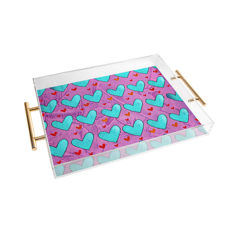 Isa Zapata Love Butterfly Acrylic Tray