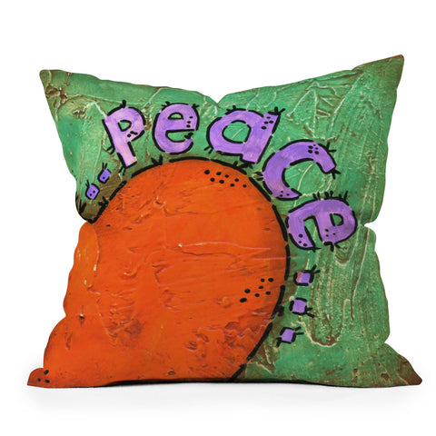 Isa Zapata Paz Outdoor Throw Pillow