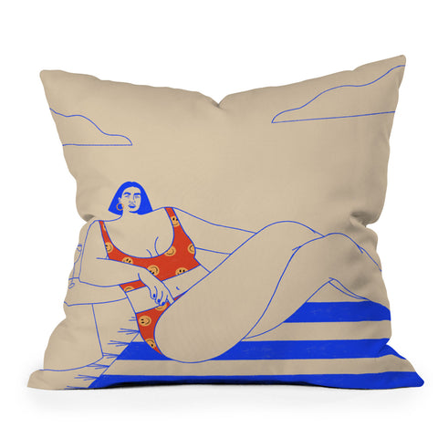 isabelahumphrey I Need a Drink Outdoor Throw Pillow