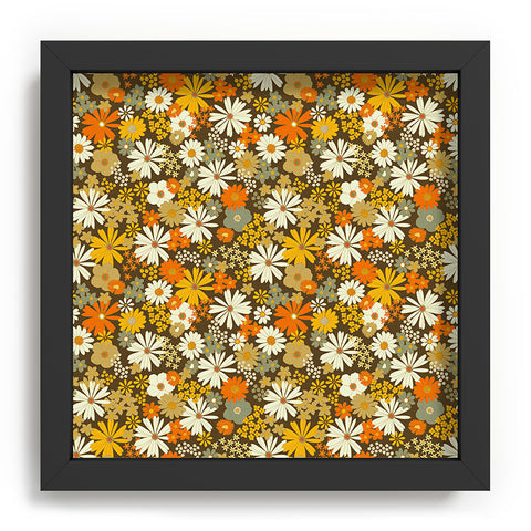 Iveta Abolina 70s Florals Recessed Framing Square