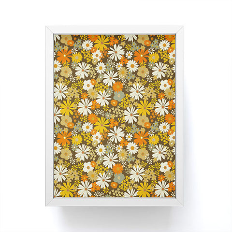 Iveta Abolina 70s Florals Framed Mini Art Print