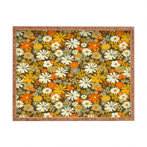 Iveta Abolina 70s Florals Rectangular Tray