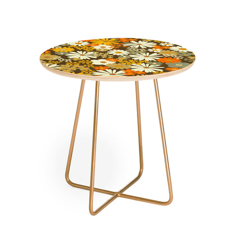 Iveta Abolina 70s Florals Round Side Table