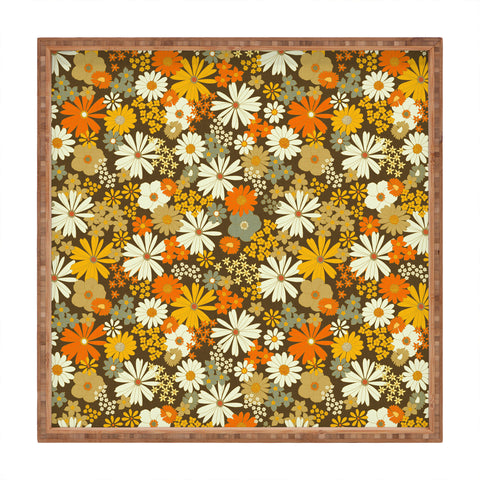 Iveta Abolina 70s Florals Square Tray