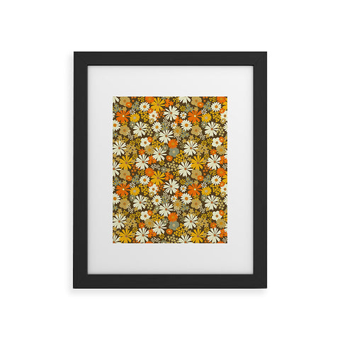 Iveta Abolina 70s Florals Framed Art Print