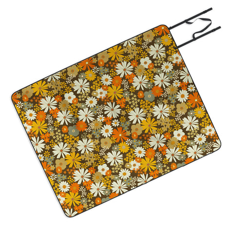 Iveta Abolina 70s Florals Picnic Blanket
