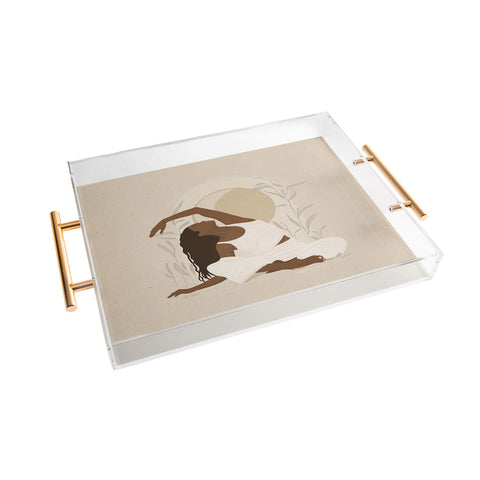 Iveta Abolina Addison Yoga Girl Acrylic Tray