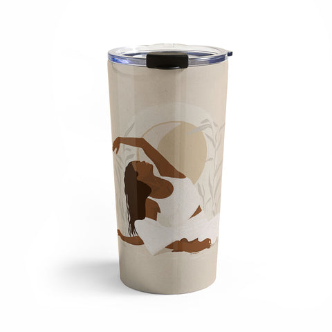 Iveta Abolina Addison Yoga Girl Travel Mug
