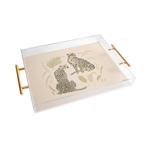 Iveta Abolina Aguirre Cheetahs Acrylic Tray