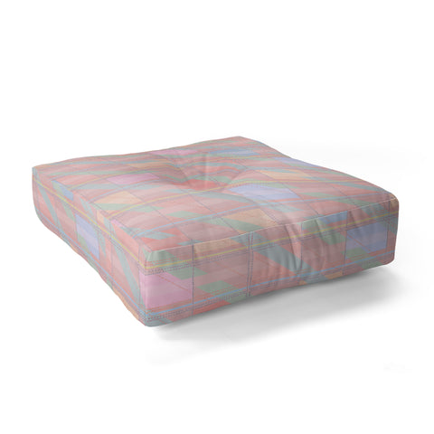 Iveta Abolina Aida Peach Floor Pillow Square