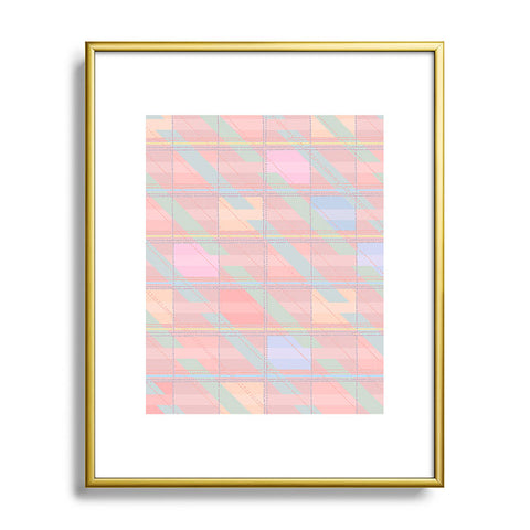 Iveta Abolina Aida Peach Metal Framed Art Print