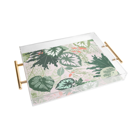 Iveta Abolina Alocasia Garden Green Acrylic Tray