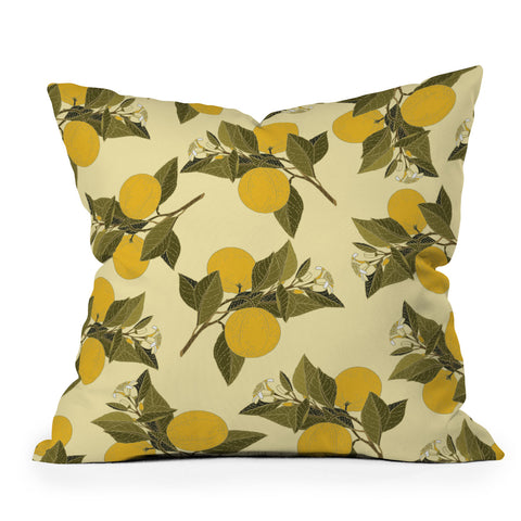 Iveta Abolina Alodie Lemons Outdoor Throw Pillow