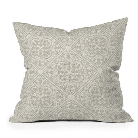 Iveta Abolina Anissa Cream Outdoor Throw Pillow