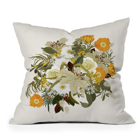 Iveta Abolina Annalise Cream Outdoor Throw Pillow