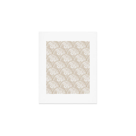 Iveta Abolina Arched Corals White on Beige Art Print