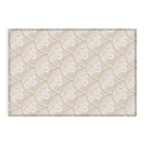 Iveta Abolina Arched Corals White on Beige Outdoor Rug