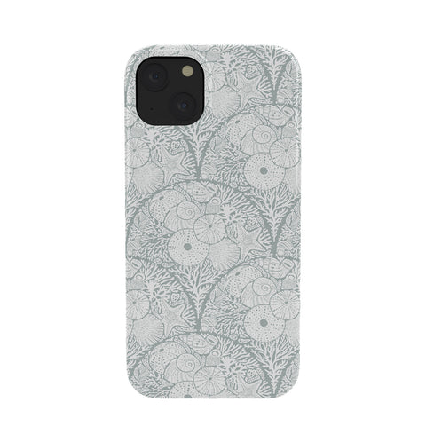 Iveta Abolina Arched Corals White on Teal Phone Case