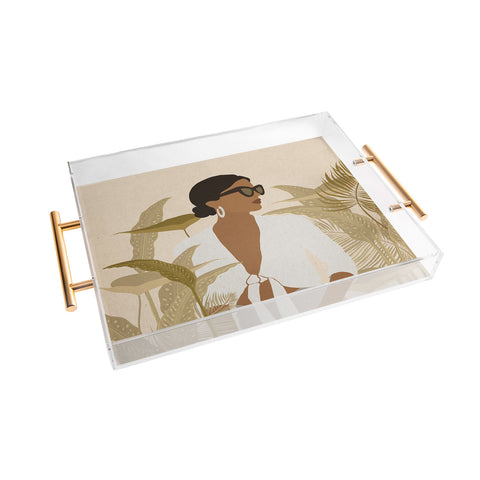 Iveta Abolina Arrian Flower Girl Acrylic Tray
