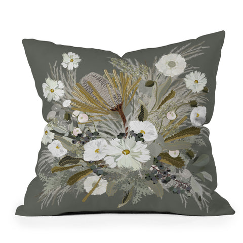 Iveta Abolina Aspen Sage Outdoor Throw Pillow