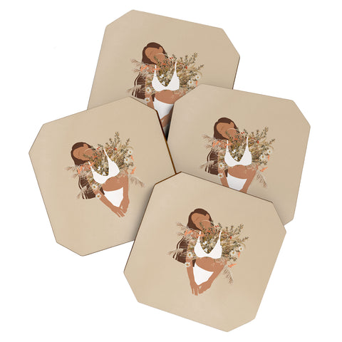 Iveta Abolina Aurielle Flora Coaster Set