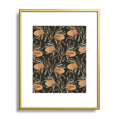 Iveta Abolina Banksia Brown Metal Framed Art Print