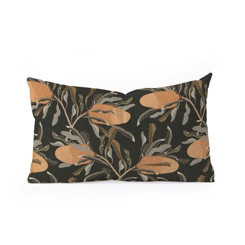 Iveta Abolina Banksia Brown Oblong Throw Pillow