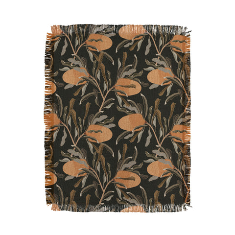 Iveta Abolina Banksia Brown Throw Blanket