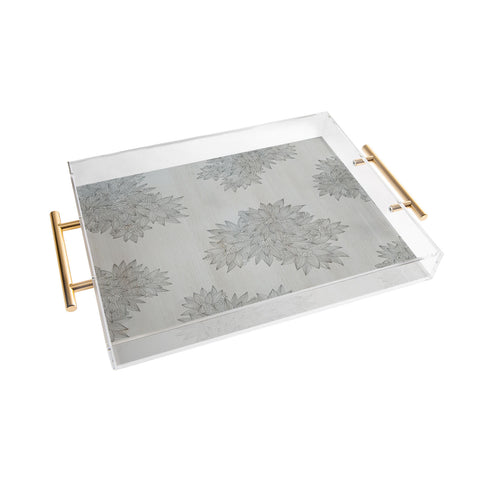 Iveta Abolina Beach Day Gray Acrylic Tray