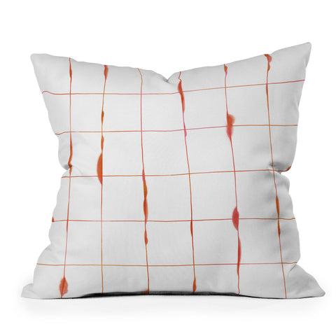 Iveta Abolina Between the Lines Spice Outdoor Throw Pillow